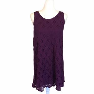 NWT Jesse & J Dark Purple Lace Dress Size XL Closeout Price